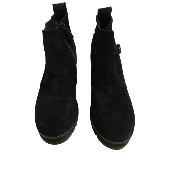Eileen Fisher Tinker Bootie in Suede Black Women's Size 7.5 New Without Box - Picture 5 of 8